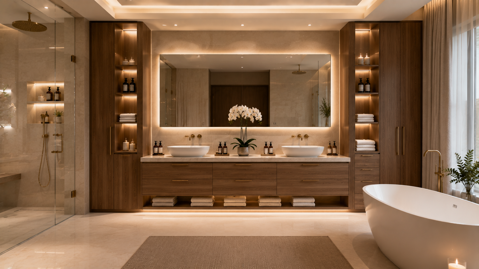 Custom Bathroom Cabinetry in Abu Dhabi - bathroom design variety 30