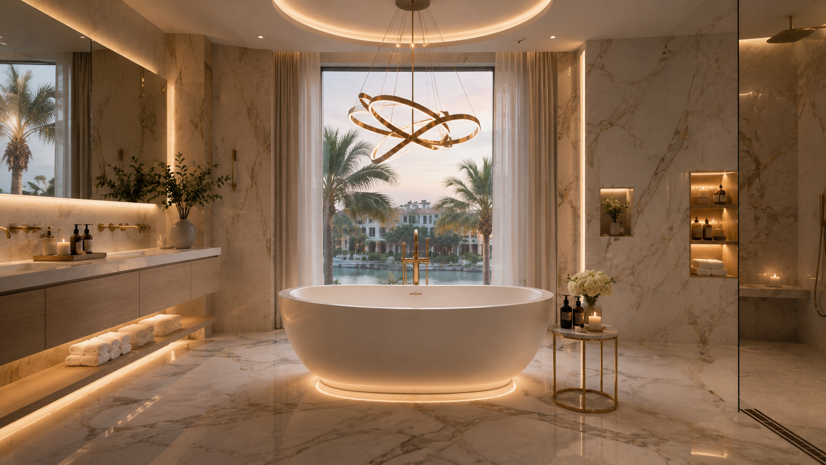 Freestanding Bathtub Bathroom in Abu Dhabi - bathroom design variety 10