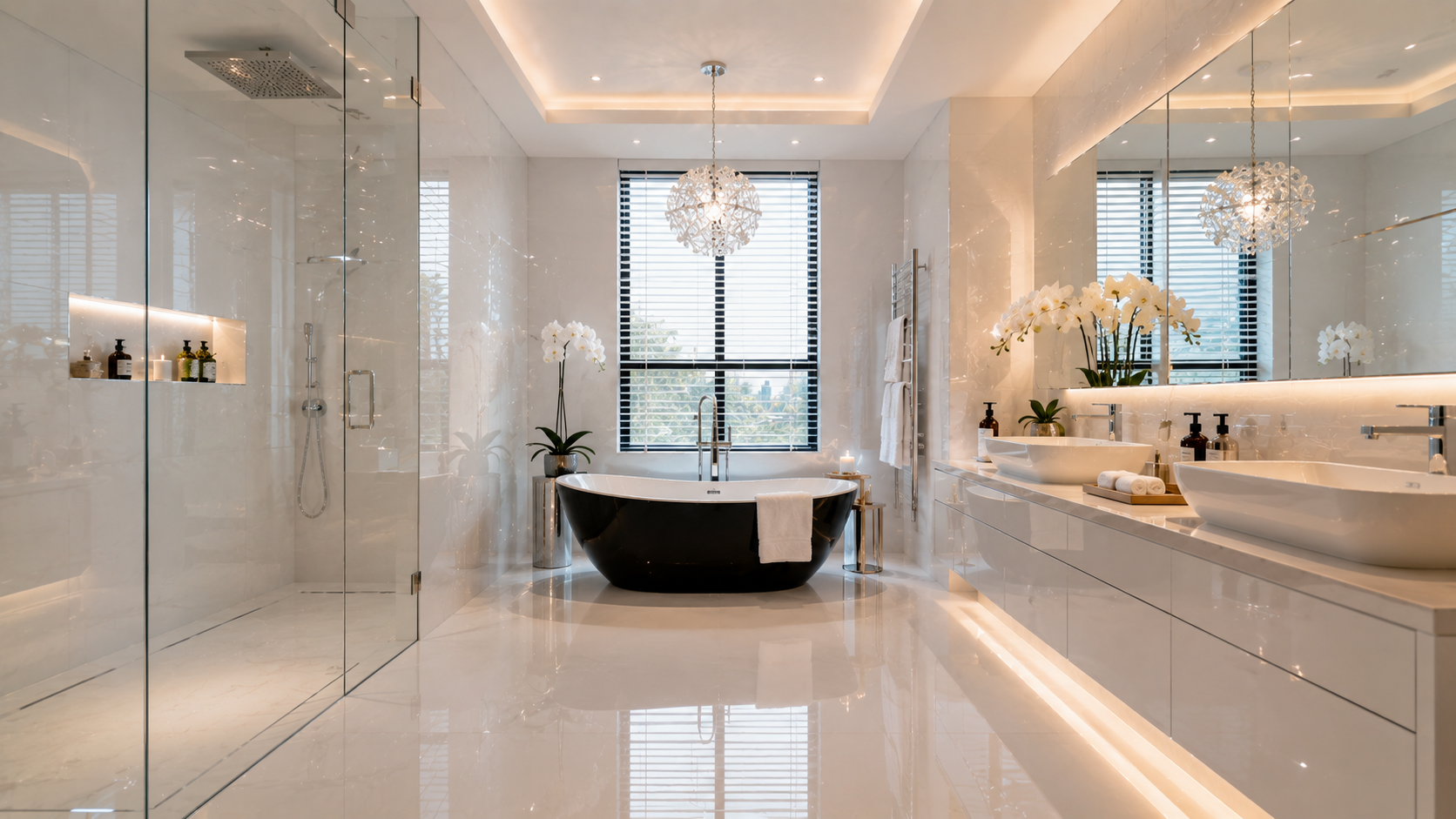 High Gloss Bathroom in Abu Dhabi - bathroom design variety 25
