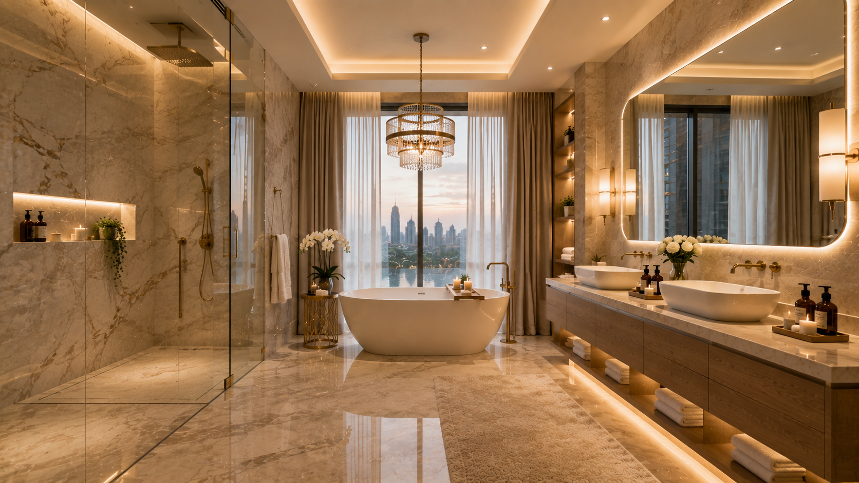 Hotel-Style Bathroom in Abu Dhabi - bathroom design variety 24