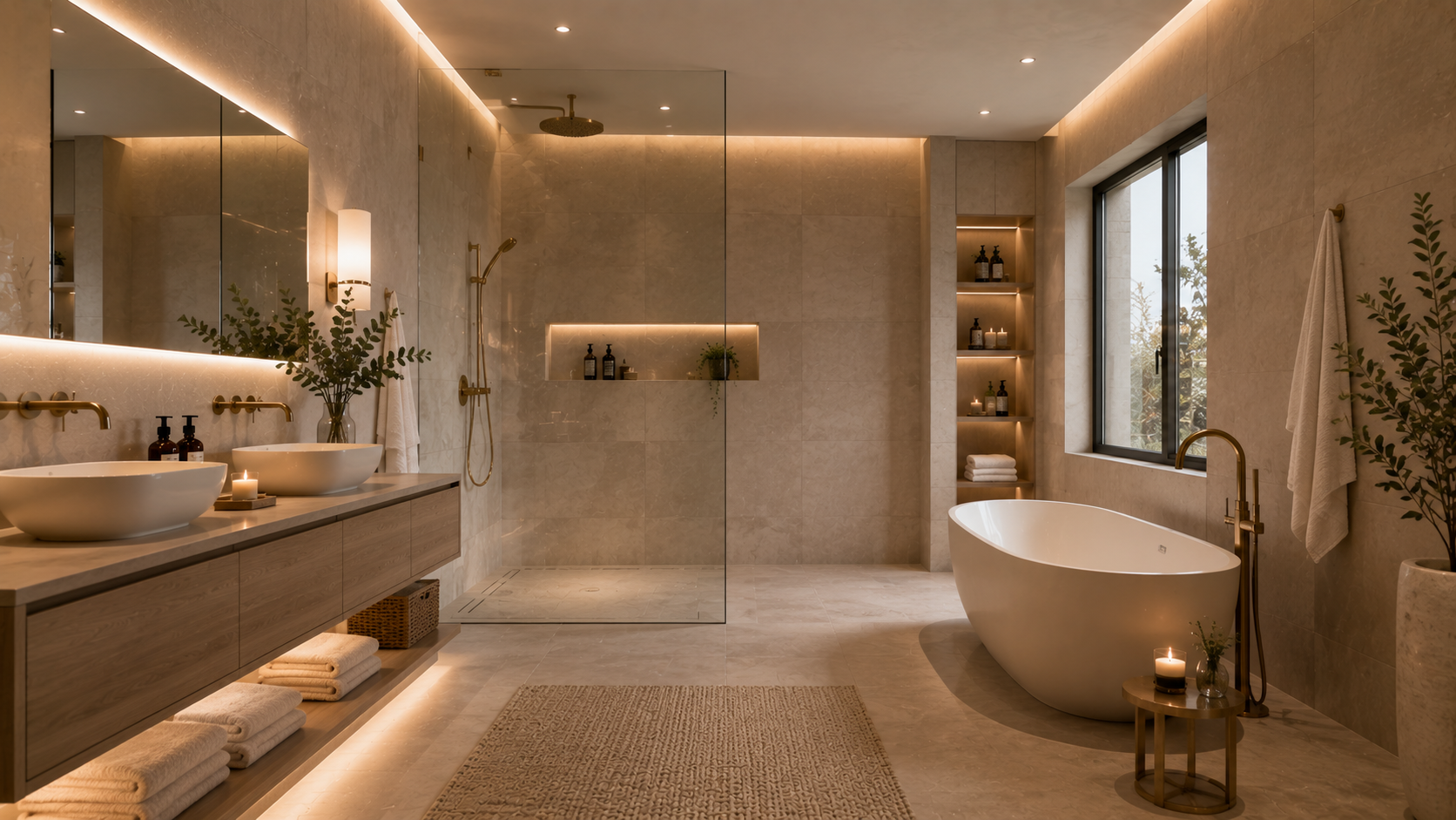 Matte Finish Bathroom in Abu Dhabi - bathroom design variety 26