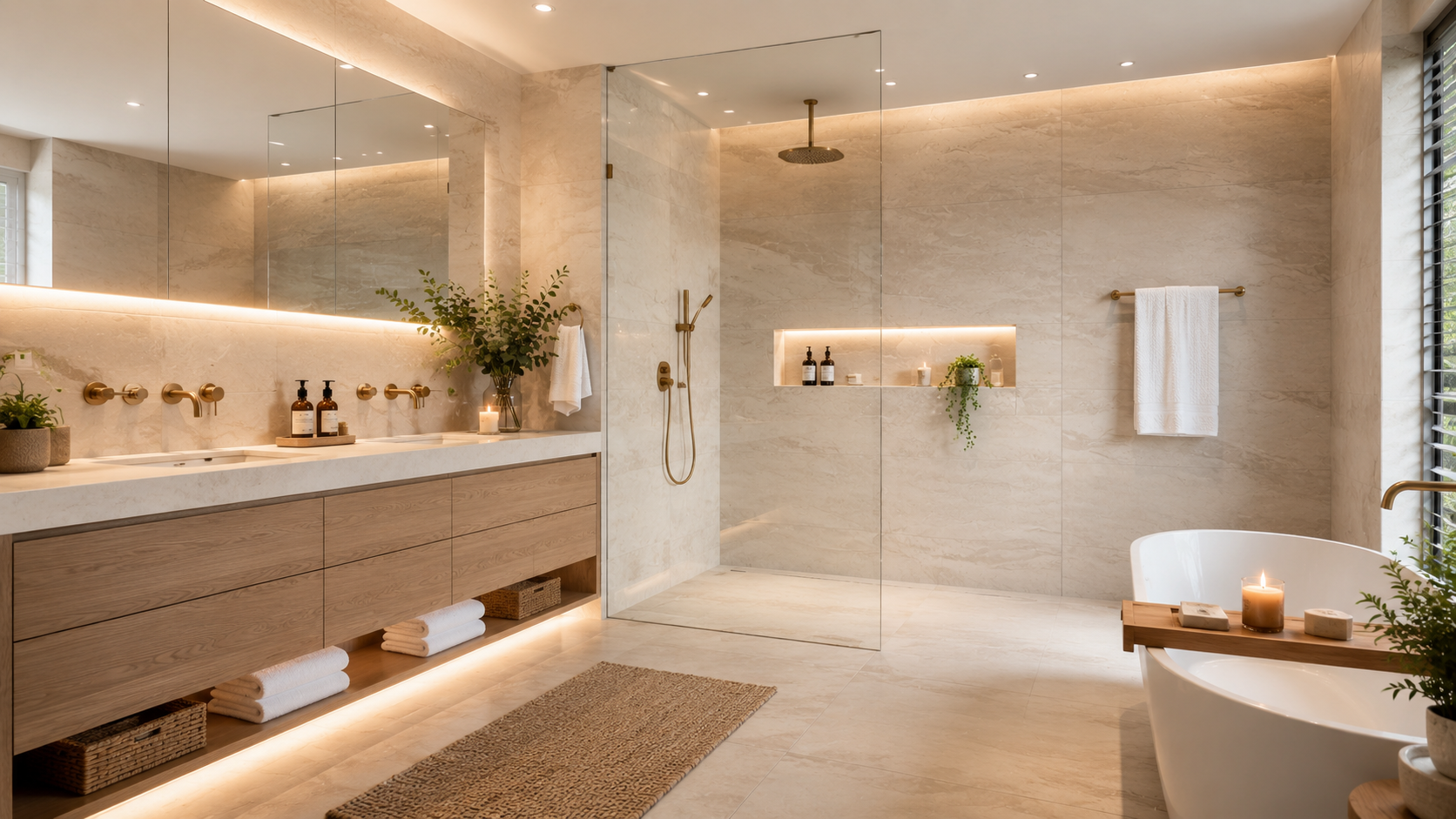 Porcelain Tile Bathroom in Abu Dhabi - bathroom design variety 19
