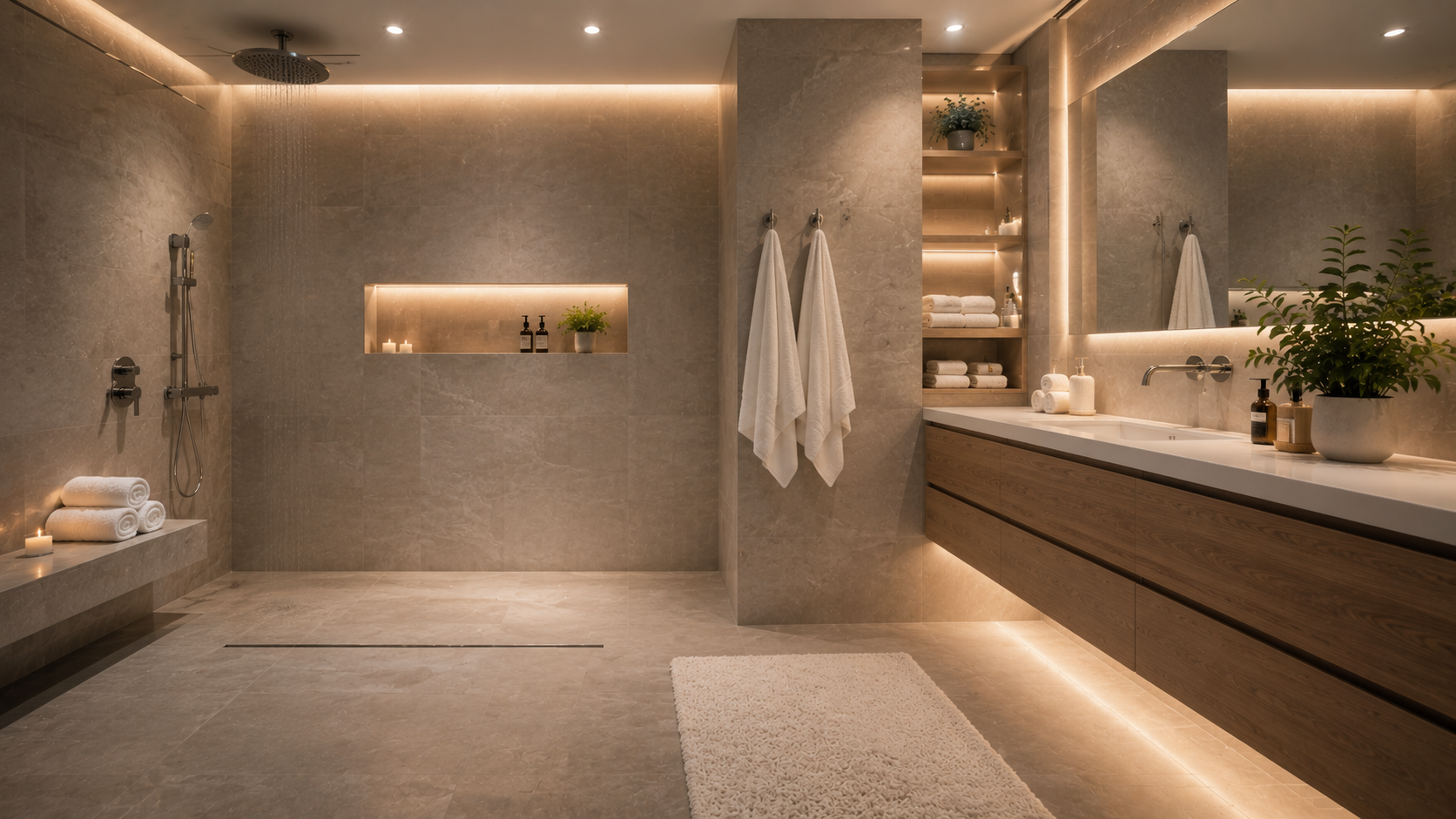 Wet Room Bathroom in Abu Dhabi - bathroom design variety 9